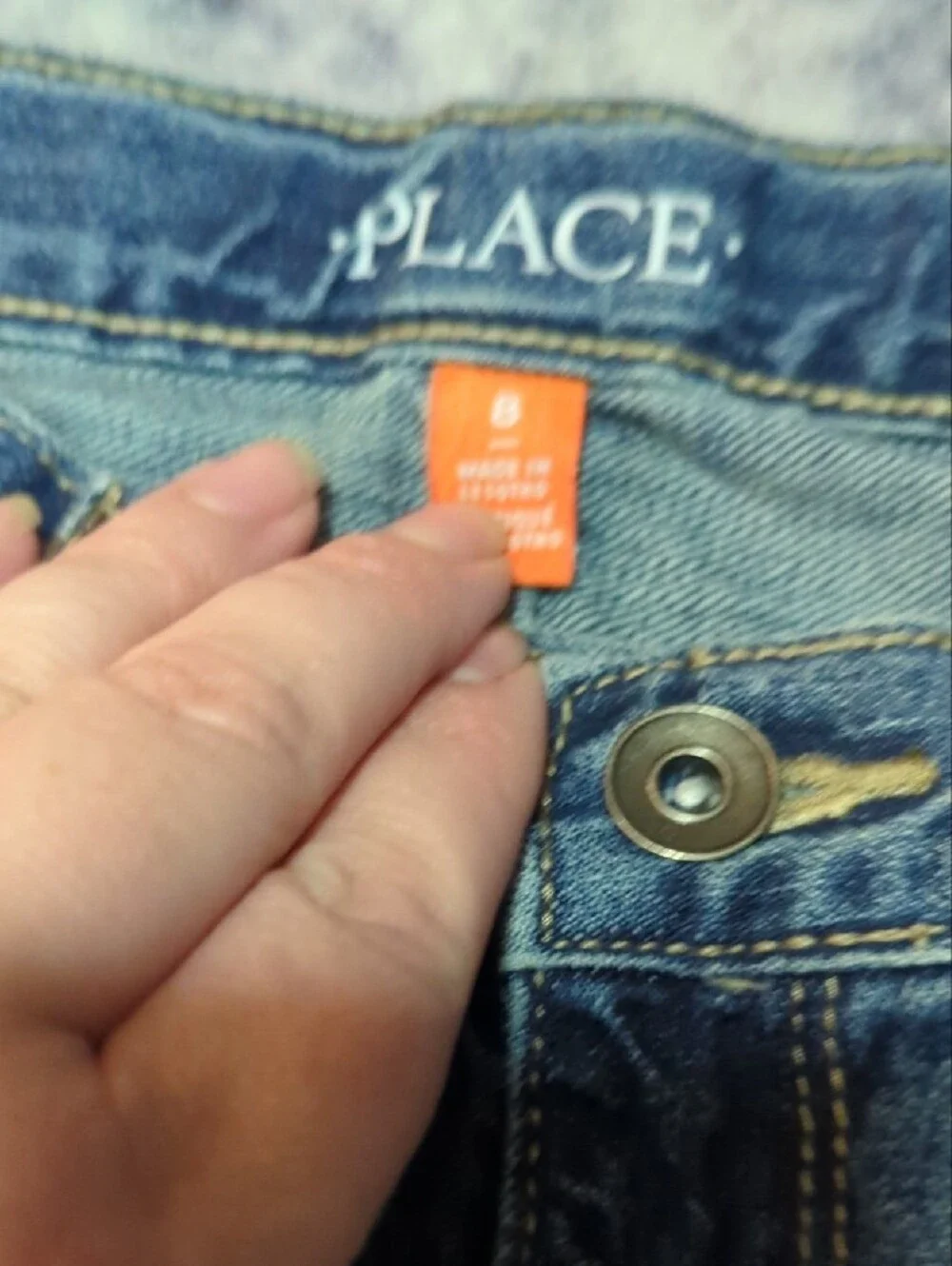 The Children's Place Charcoal Tee And Denim Shorts - Picture 3 of 7